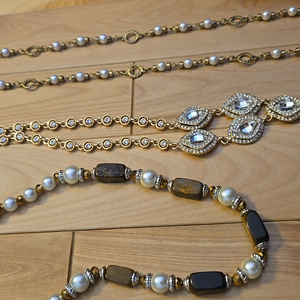 Vintage Gold Tone Necklace Bundle - Picture 2 of 7